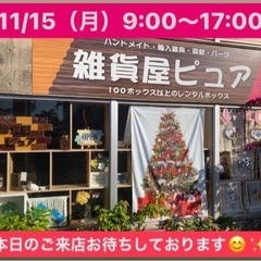 11/15（月）9:00〜17:00