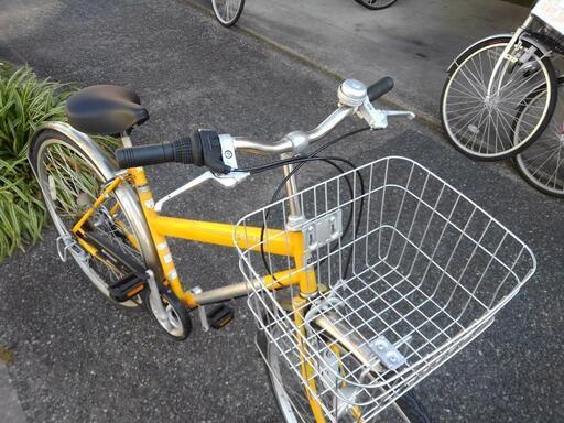 中古自転車1753 前後タイヤ新品！ 27インチ 6段ギヤ ダイナモライト