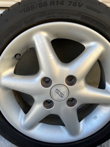 he21s ラパンss 純正ホイール4本 溝残7分有サマータイヤ付き | mgb