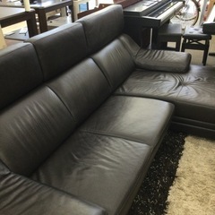 ☆11/10【✨人気のZU53シリーズ！✨】カリモク 本革張りカウチソファ 定価418,000円