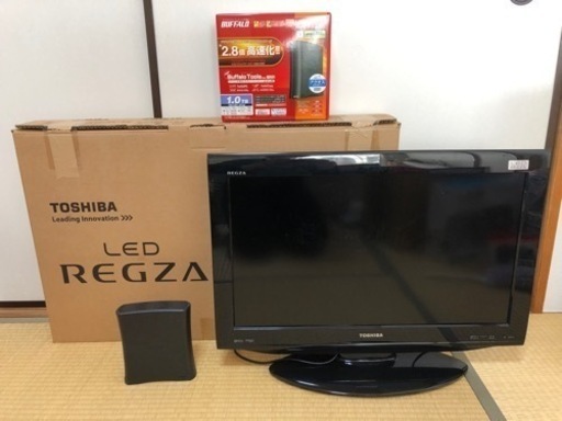 TOSHIBA 26インチテレビ 録画HDD付き