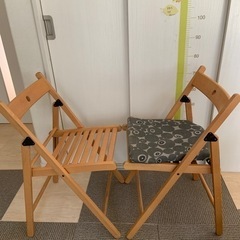 IKEA 折りたたみ椅子　2脚セット