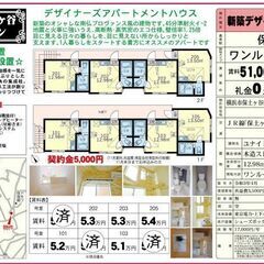 初期費用5000円で入居可能★敷金礼金ゼロゼロ★新築🏠💞JR線「...