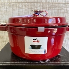 【愛品館江戸川店】ストウブ ピコ・ココット ラウンド ストウブ 22cm チェリー 未使用品ID101-024838-007