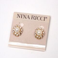 AA578 NINA RICCI ニナリッチ 真珠 パール イヤ...