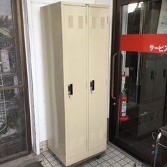 中古　2人用ロッカー　幅60.8　　奥行51.5　　高さ179　...