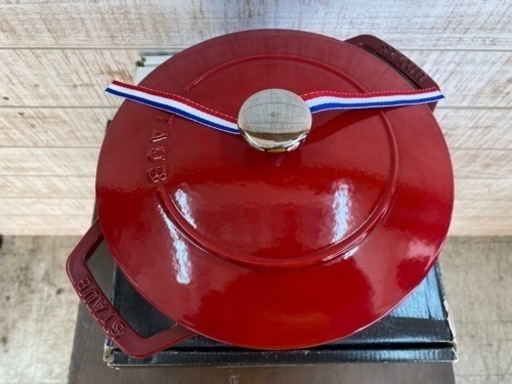 愛品館江戸川店】ストウブ ワナベ L チェリー未使用品 ID101-024839  