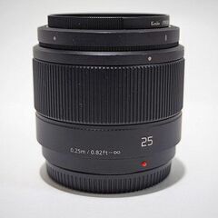 【苫小牧バナナ】Panasonic/パナソニック H-H025 LUMIX G デジタル一眼カメラ用交換レンズ 25mm/F1.7の大口径標準単焦点レンズ♪