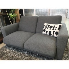 2人掛け ソファー ブルーグレー