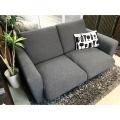 2人掛け ソファー ブルーグレー