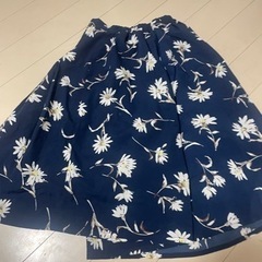 フリーサイズ　花柄パンツスカート