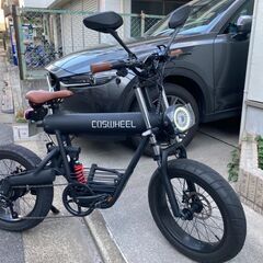 COSWHEEL スマートEV【電動バイク・自転車・ハイブリットの3WAY乗り】マットブラック
