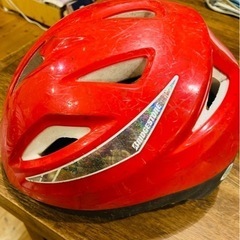 BRIDGESTONE 子供用自転車ヘルメット赤色 51-57cm