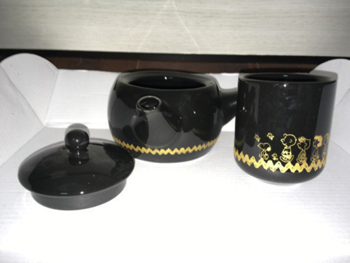 スヌーピーの急須と湯呑み な な てだこ浦西の食器 茶器 の中古あげます 譲ります ジモティーで不用品の処分