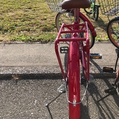 自転車　24インチ　ギア付　赤　 − 東京都