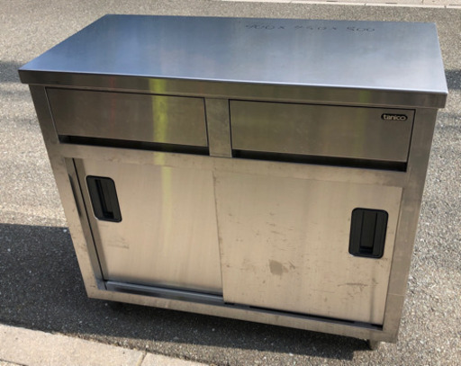 ⭐︎中古品　タニコー　作業台(引出し付き) 900×450×800mm 厨房機器⭐︎