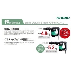 HiKOKI H41MB2 SDSMAXシャンク式ハツリハンマ 日立 ハイコ－キ　電動ハンマ HITACHI 日立工機 セット電動ハンマー H41SA2 