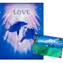 【非売品】ラッセン『画集「LOVE」+オリジナルアートカード2枚』