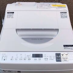 ⑳【税込み】美品 シャープ 5.5kg/3.5kg タテ型洗濯乾燥機 ES-TX5D