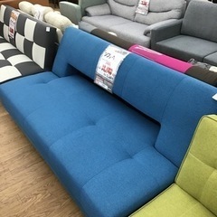 KK-60【ご来店頂ける方限定】ソファベッド 青