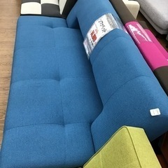 KK-60【ご来店頂ける方限定】ソファベッド 青