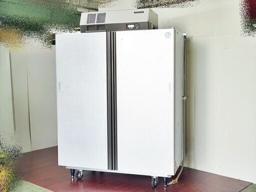 山口)下松市より　ホシザキ パネル式冷蔵庫 RAU-300HA/RAP-1700SGA 冷蔵1690L 単相100V 2009年製 木製棚 動作音大【現状品】　BIZHL21H