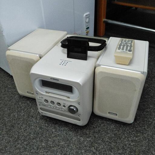 Victor CD/MD/カセット/AM FMラジオコンポ UX-Q10 リモコン付 札幌