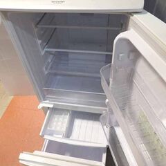 新札幌発 シャープ SHARP ノンフロン冷凍冷蔵庫 SJ-UW14-W 137L 2012年製 