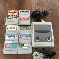 【ネット決済】お値下げ☆スーパーファミコン 本体 ソフト9本つき...