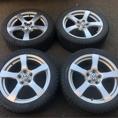 225/45R17 PCD112 フォルクスワーゲン 純正ホイール付スタッドレス