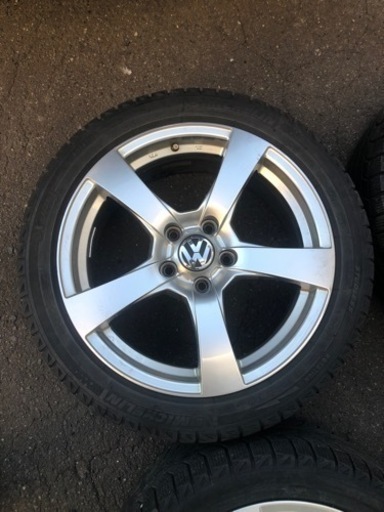225/45R17 PCD112 フォルクスワーゲン 純正ホイール付スタッドレス
