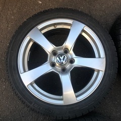 225/45R17 PCD112 フォルクスワーゲン 純正ホイール付スタッドレス