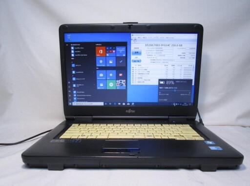 ♡ライフブックー11♡動作良好　中古ノートパソコン♡ i３／４GB／250GB ／Win10☆MSオフィス付