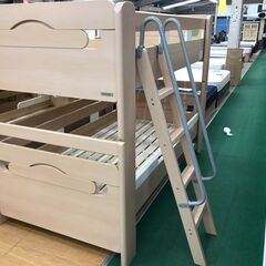 【愛品館八千代店】Granz　グランツ　2段ベッド　白①【愛八BD】 