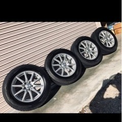 【ネット決済・配送可】ダンロップ製スタッドレス　225/65R1...