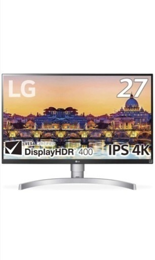 LG モニター ディスプレイ 27UL650-W 27インチ/4K/DisplayHDR400/FreeSync/IPS非光沢/HDMI×2、DisplayPort/高さ調節、ピボット対応