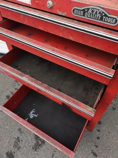 ジャンク】KTC 7段キャビネット ツールボックス 工具箱 ツールワゴン