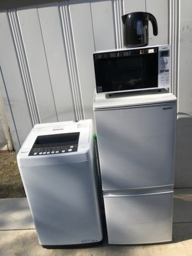 送料&設置無料 オール2020年製品4点冷蔵庫 洗濯機 ケトル レンジ高年式
