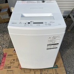東芝全自動洗濯機　AW-45M7（W)　2019年　４.５Kg ...