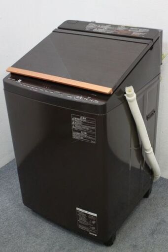 東芝 全自動洗濯乾燥機 ZABOON/ザブーン ウルトラファインバブル 洗濯10/乾燥5.0㎏ AW-10SV6(T)グレインブラウン 2018年製 TOSHIBA  中古家電 店頭引取歓迎 R4594)