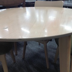大川家具 ナチュラル 木製 丸テーブル ダイニング5点セット【9650022】 大川家具 ナチュラル 木製 丸テーブル ダイニング5点セット【9650022】