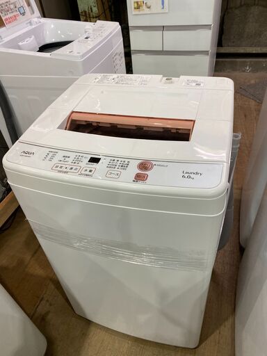 【愛品館市原店】AQUA 2020年製 6.0kg洗濯機 AQW-KS6H【愛市I4S】