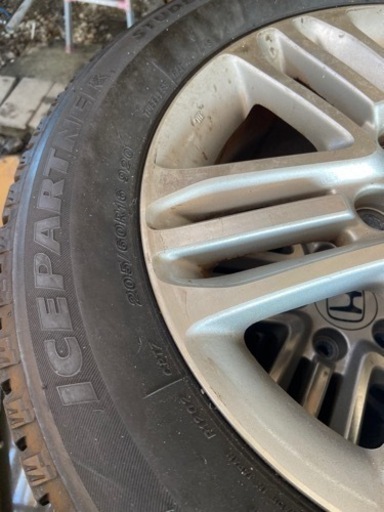 ホンダ純正アルミホイール付きスタッドレスタイヤ☆205/60/16☆