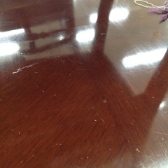 ダークブラウン 木製 伸長式 ダイニング7点セット【9650020】