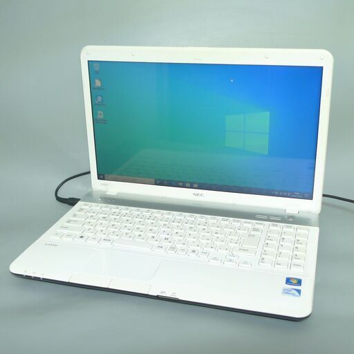 即使用可 ホワイト 中古良品 ノートパソコン 15.6型 NEC PC-LS150F2H4W Celeron 4GB DVDRW 無線 Wi-Fi Windows10 Office 初心者向け