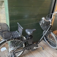 【お取引中】電動アシスト自転車　子乗せ　26インチ