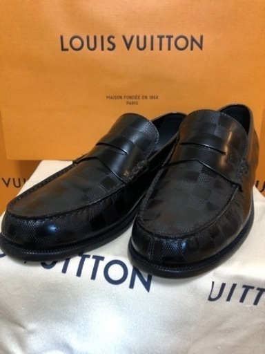 ルイ・ヴィトン (LOUISVUITTON) ローファーシューズ(ダミエライン) - 靴
