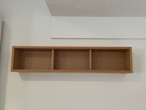 【ご購入者決定】無印良品　壁につけられる家具箱　オーク材突板88㎝