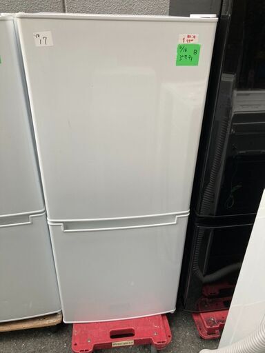 ☆中古 激安！！￥9,500！！＜店長おすすめ！＞ニトリ　106㍑2ドア冷蔵庫　家電　2018年製　NTR-106型　幅47cmｘ奥行49cmｘ高さ113cm　【BBK116】
