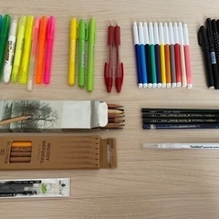 [お話中]蛍光ペン +カラーペン +消せるボールペン+鉛筆
